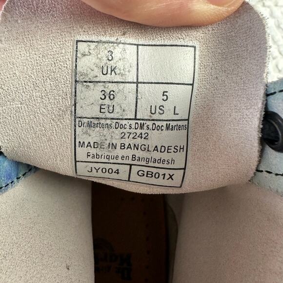 Dr Martens Tie Dye Leather Suede
Lace Up Boots Womens Size 5 - Picture 13 of 15